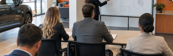 Dealership team in a training session